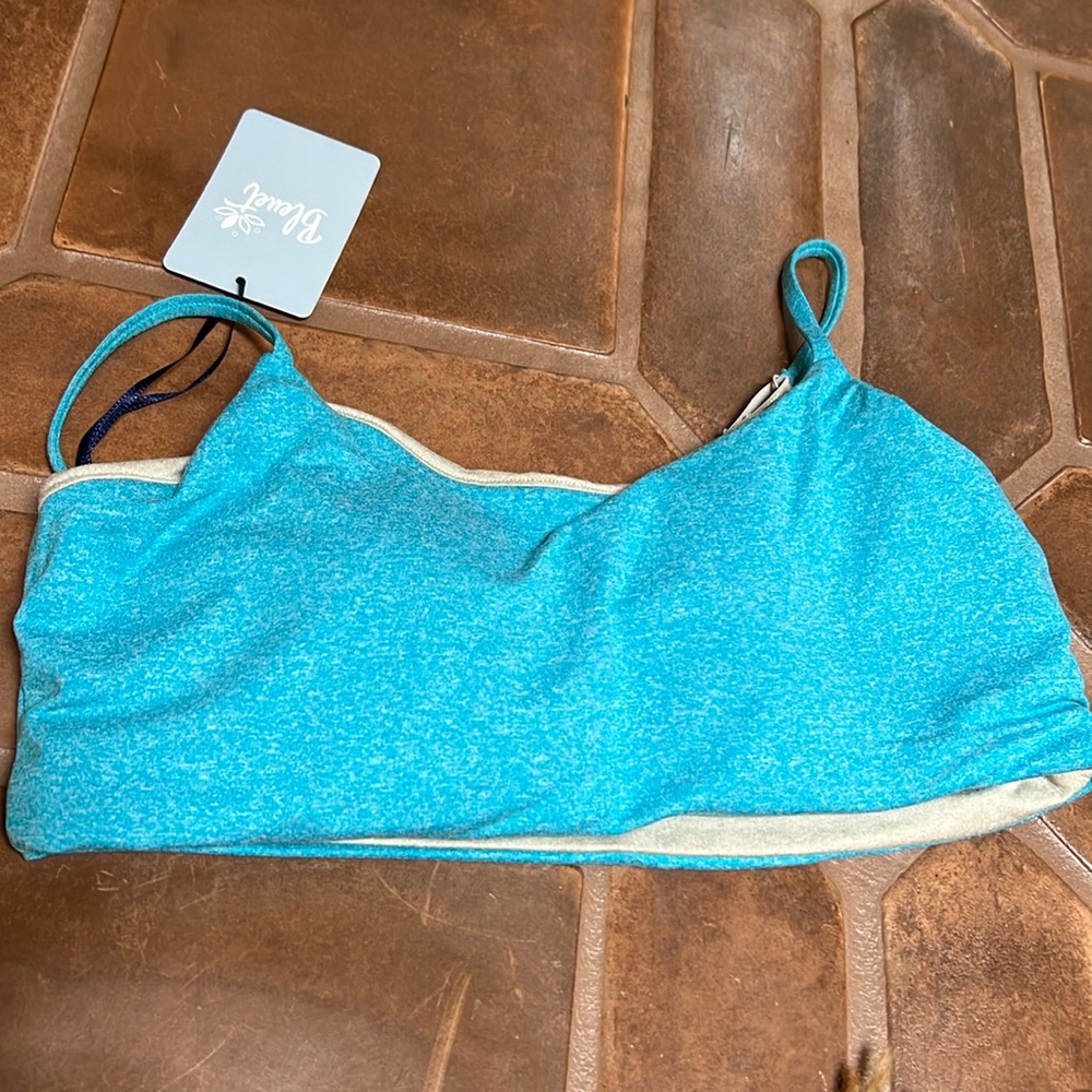 Bleuet Petal padded bra blue/silver size 14